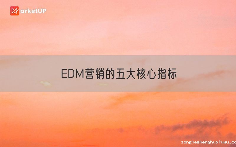 EDM营销的五大核心指标
(图1)
