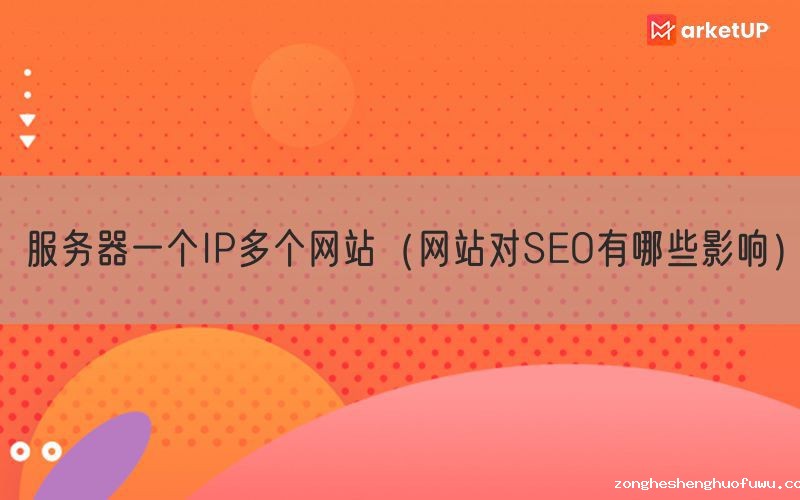服务器一个IP多个网站（网站对SEO有哪些影响）(图1)