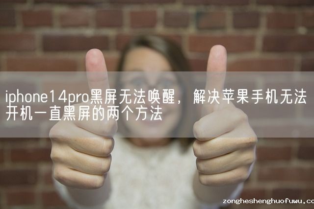 iphone14pro黑屏无法唤醒，解决苹果手机无法开机一直黑屏的两个方法(图1)